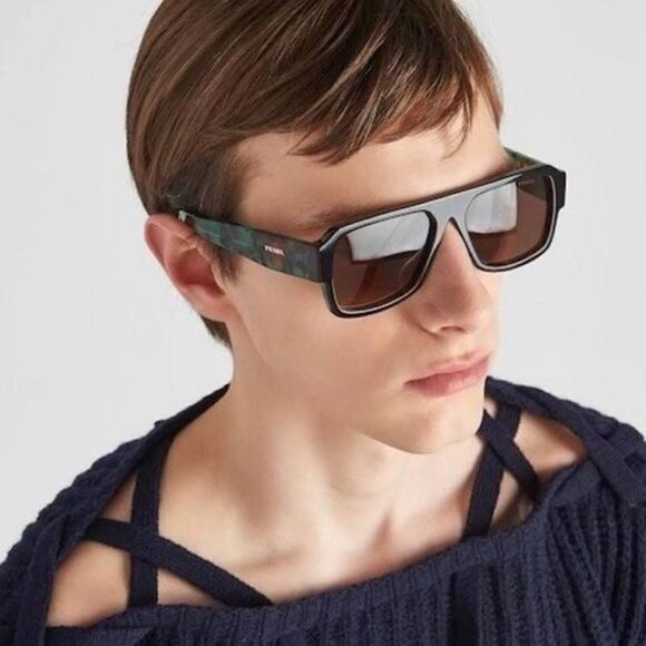 PRADA Sunglasses PR22YS 2AU06B Havana Unisex NEW